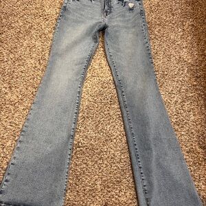 Good American Light Blue Flare Jeans